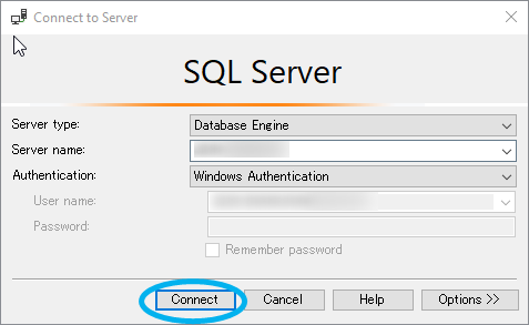 Connect to MS SQL Server